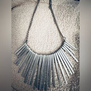 Y2K vintage Silver Statement Necklace